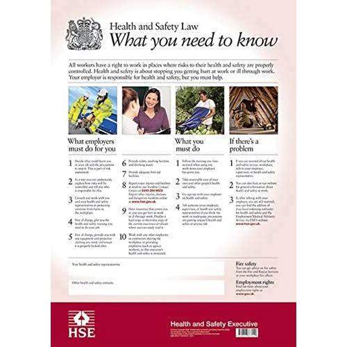 Health And Safety Law: What You Should Know Foldable Pocket Cards (Pack Of 25) (Hse Law Poster)