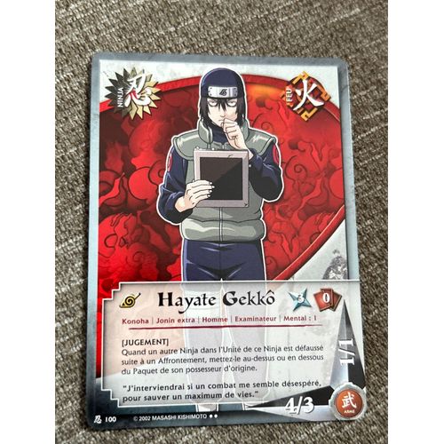 Hayate Gekko - Rare A - N-100 -  Naruto Cards 