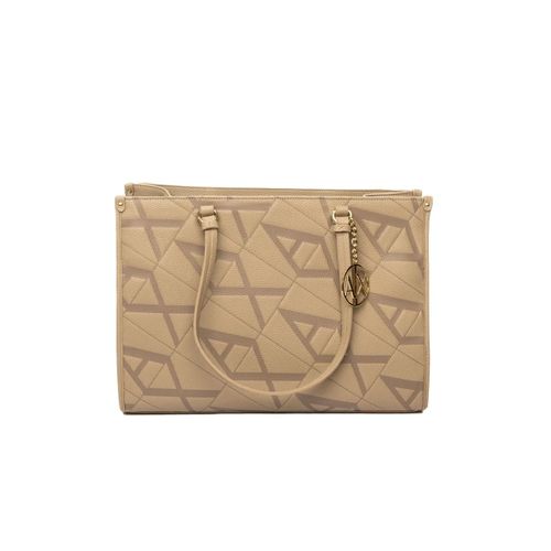 Portefeuille Armani Exchange Essential AX Femme Beige