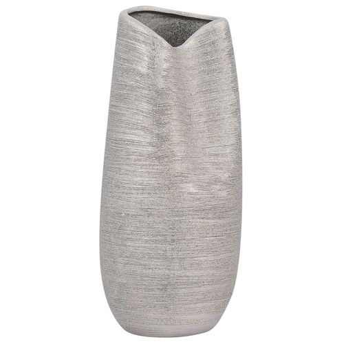 Grès Vase décoratif 32 cm Argenté DERBE