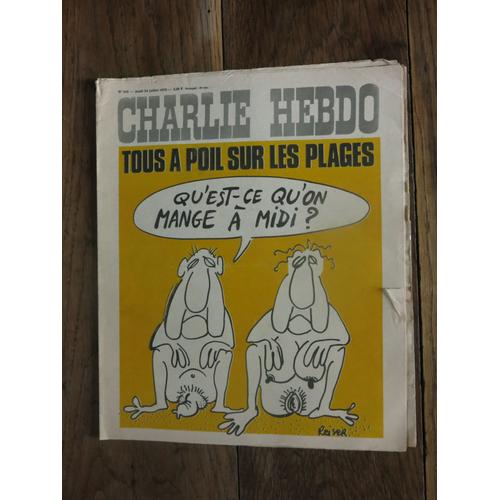 Charlie Hebdo N°245 Du Jeudi 24 Juillet 1975, Couverture De Reiser
