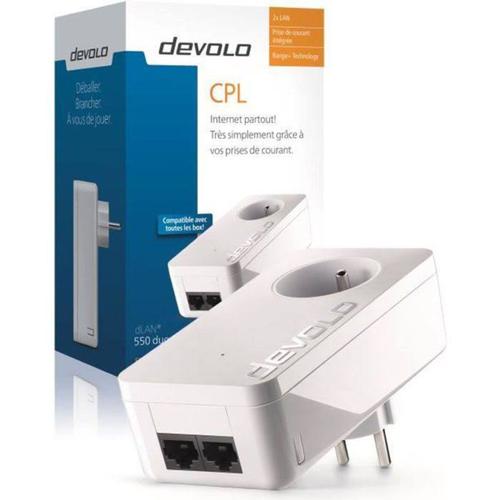 Boitier Cpl dLan 550 duo+ pour avoir la connexion filaire 