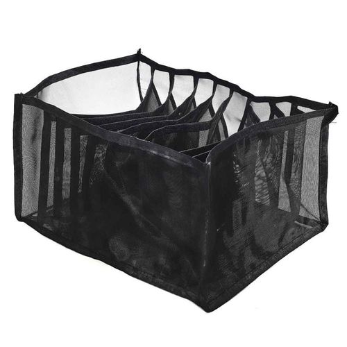 Paris Prix - Rangement Vêtements "9 Compartiments" 32cm Noir