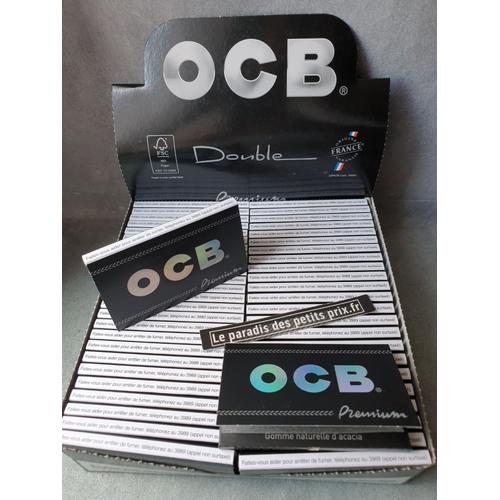OCB Prémium double ,10 carnets de 100 feuilles OCB prémium + 1 briquet offert