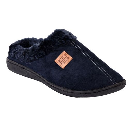 Pantoufle Suedine Mbs02103 Marine