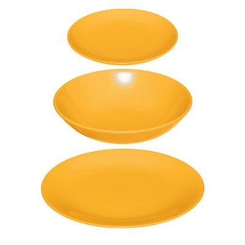 Service De Table 18 Pièces "Colorama" 26cm Jaune