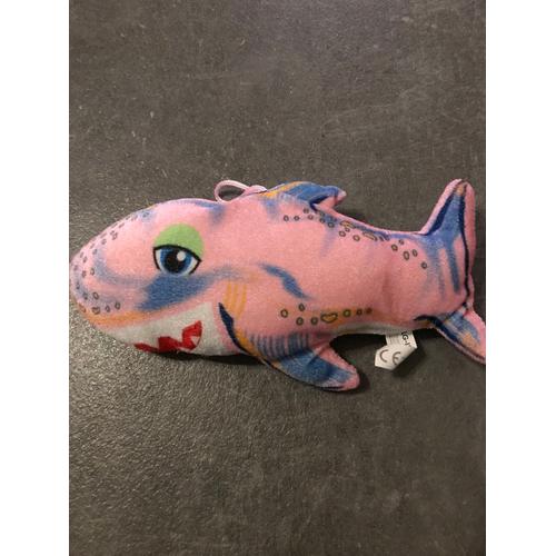 Doudou Peluche Requin Rose Lg-Imports 23cm