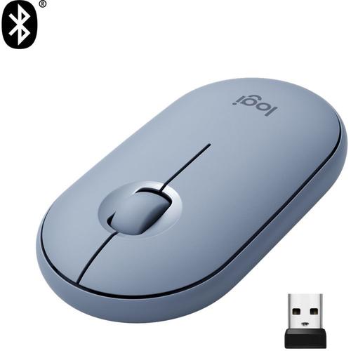 logitech - input devices pebble m350 wireless mouse blue grey emea