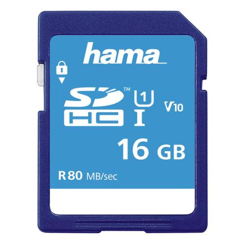 SDHC 16 GB classe 10 UHS-I 80 MB/S, emballage fin