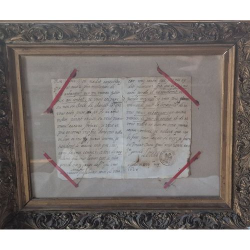 Une Lettre De Louis Xiii À Richelieu