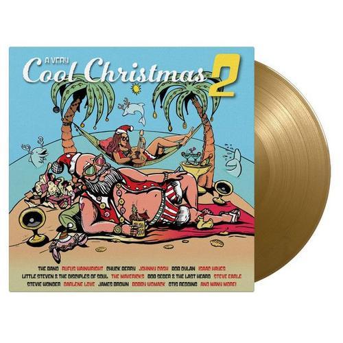 A Very Cool Christmas Vol 2 Vinyle Couleur Or Audiophile 180gr Avec The Band Canned Heat Johnny Cash Bob Dylan Stevie Wonder James Brown