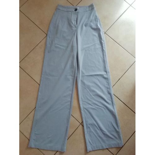 Pantalon À Jambes Larges Bershka Taille 34.