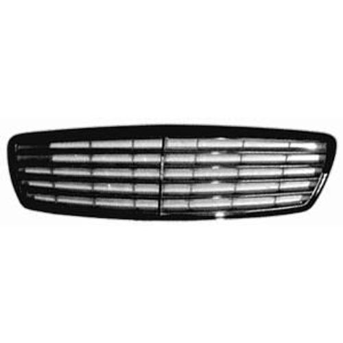 Grille De Radiateur Pour Mercedes Classe E, De 2002 À 2006 (W211), Grise, Mod. Elegance, Neuve