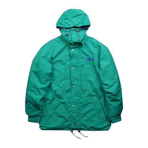 Reconditionné - Parka Fila Magic Line Vintage - Taille Xl - Homme - Turquoise