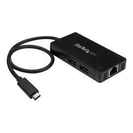 Concentrateur USB-C 4 Ports USB-A (USB 3.0 SuperSpeed 5Gbps) -  Concentrateur de Charge Portable USB-C vers USB-A BC 1.2 avec Adaptateur  Secteur