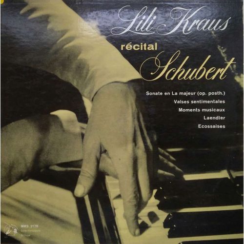 Lili Kraus - Récital Schubert - 33 Tours - 1962