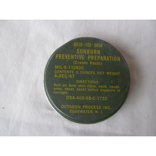 Ww2/Postwar Us Pot Sunburn Militaire Règlementaire Américaine Neuf Daté 1967 2