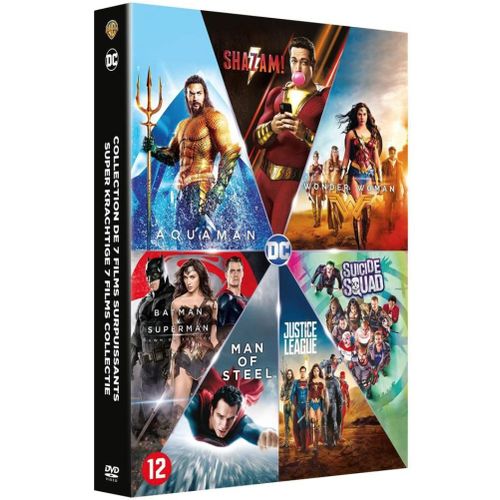 Dc Universe - L'intégrale Des 7 Films : Aquaman+Shazam+Wonder Woman+Batman Vs Superman+Man Of Steel+Justice League+Suicide Squad