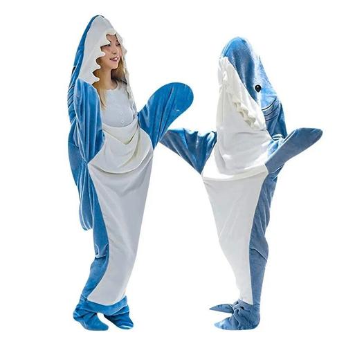 Pyjama Requin En Peluche Doux Pour Enfants Et Adultes",Sweat À Capuche Confortable En Velours Farai,Sac De Couchage,Costume De Cosplay De Dessin,"Couvertures Chaudes Portables