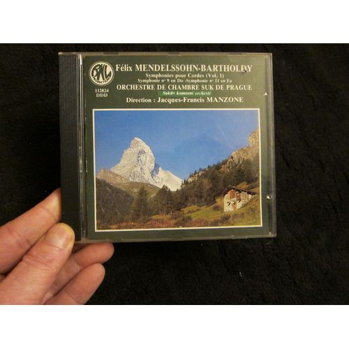 Félix Mendelssohn-Bartholdy (1809-1847) : Symphonie Pour Cordes N°9 En Do Majeur 1823 Symphonie Pour Cordes N°11 En Fa Majeur 1823 Par Orchestre De Chambre Suk De Prague Dir Jacques-Francis Manzone