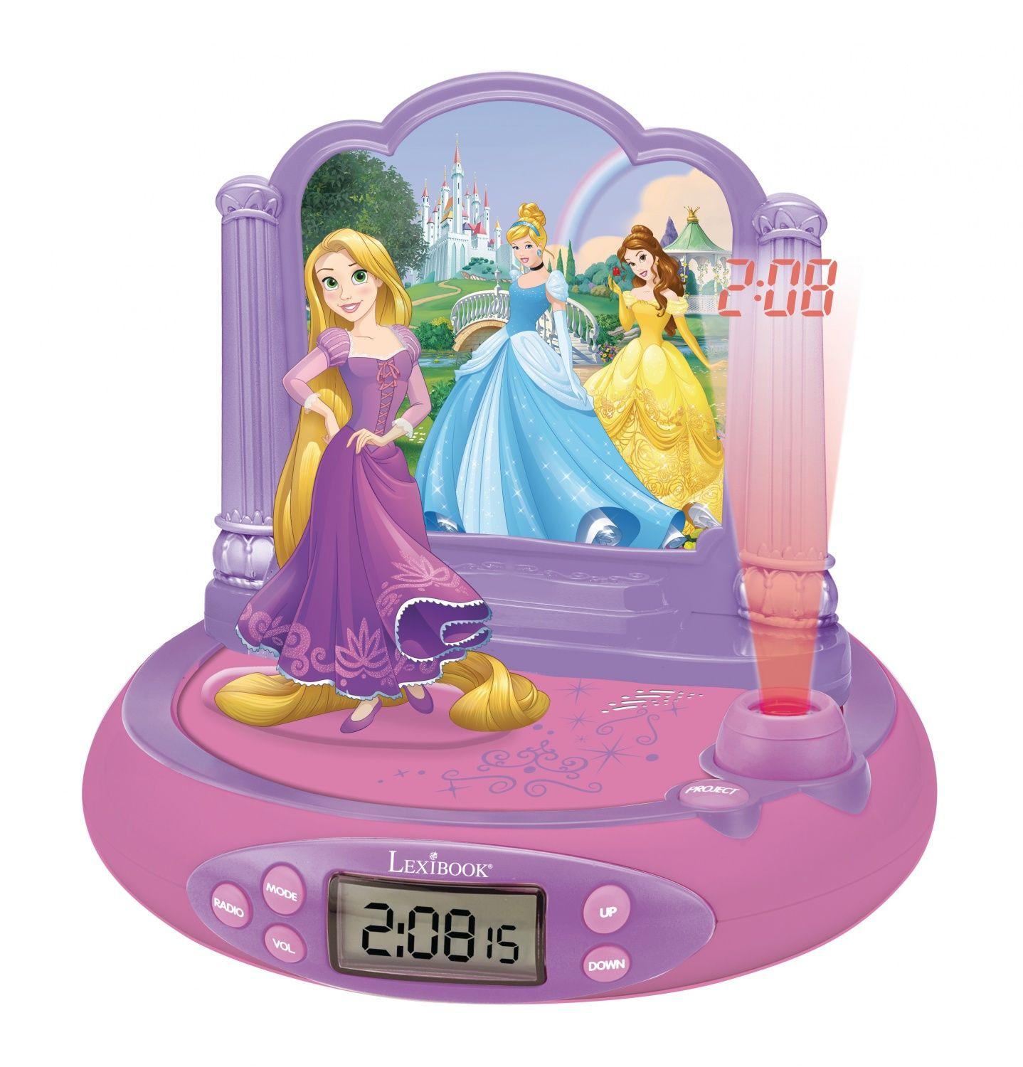 Lexibook Radio réveil projecteur Disney Princesses
