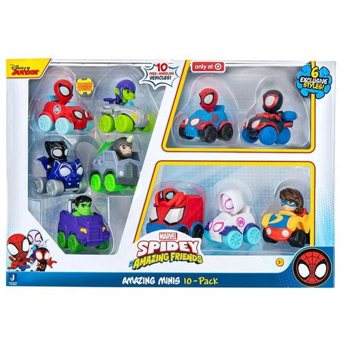 Spidey And His Amazing Friends Snf - Multipack 10 Véhicules