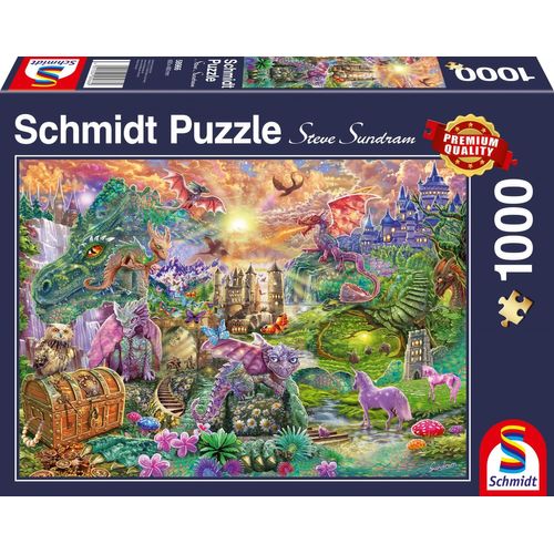 Puzzles Au Pays Enchanté Des Dragons, 1000 Pcs