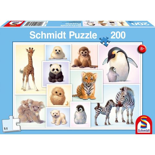 Puzzles Bébés Animaux Sauvages, 200 Pcs