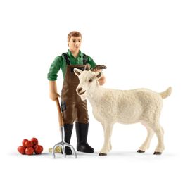 Farm World Fermier Avec Chèvre