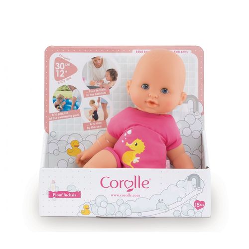 Mon Premier Poupon Corolle Bb Bain Plouf Fuchsia