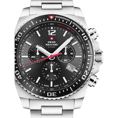 Mens Watch Swiss Military Sm34093.01, Quartz, 45mm, 10atm