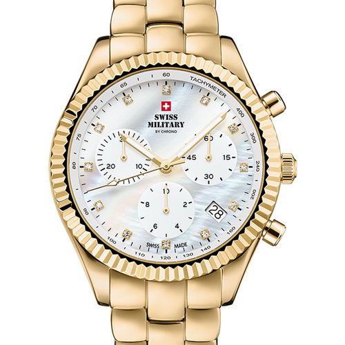 Ladies Watch Swiss Military Sm30207.03, Quartz, 38mm, 5atm