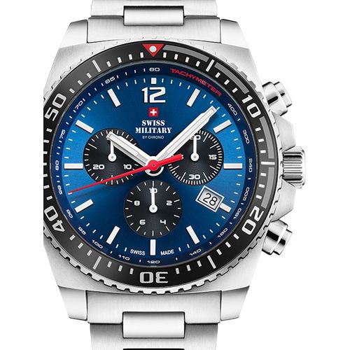 Mens Watch Swiss Military Sm34093.02, Quartz, 45mm, 10atm