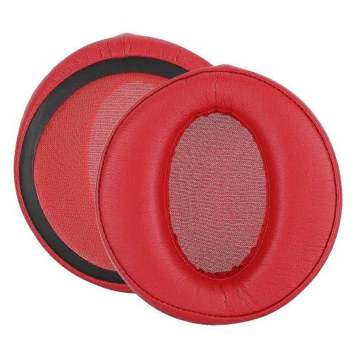 2PCS Earphone Headphone Ear Pad Cover Cushion Replacement for Sony MDR XB950BT (Red)