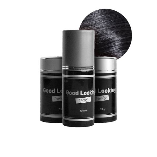 Poudres Pour Cheveux - Good Looking-1 Spray + 2 Powders-Black