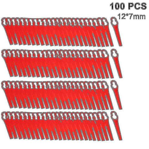 100 Pcs Plastique Grass Trimmer Blades Sans fil Strimmer Blades