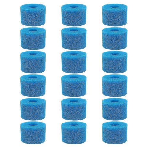 18 pièces pour Intex Pure Spa Cartouche filtrante lavable en mousse lavable pour spa S1 Type