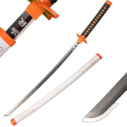 Épée Demon Slayer 104 Cm En Bois Épée-Kochou Shinobu White, Katana En Bois Anime Japonais, Épée Cosplay