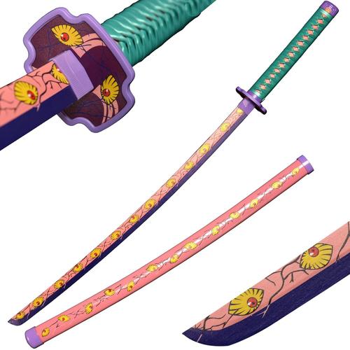 Épée Demon 104 Cm En Bois Épée Kokushibou, Katana En Bois Anime Japonais, Épée Cosplay