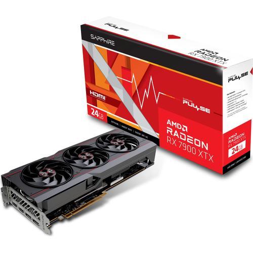 Sapphire Pulse Radeon RX 7900 XTX - Carte graphique - Radeon RX 7900 XTX - 24 Go GDDR6 - PCIe 4.0 x16 - 2 x HDMI, 2 x DisplayPort