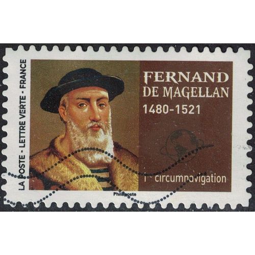France 2022 Oblitéré Used Grands Voyageurs Fernand De Magellan 1re Circumnavigation