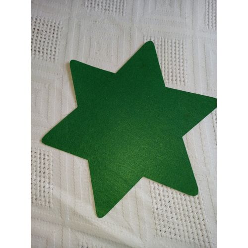 Etoile En Feutrine Verte