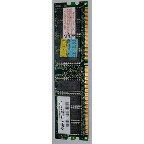 mémoire DIMM 256 mb DDR-266 mhz CL2.5 PC2100U-25330