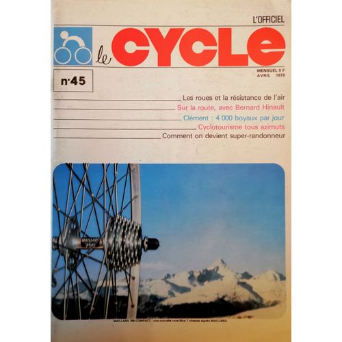 L'officiel Du Cycle N° 45 (Avril 1979)
