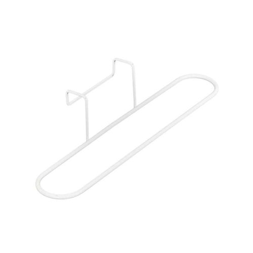 Paris Prix - Porte-serviette En Métal "pour Porte" 27cm Blanc