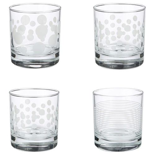 Lot De 4 Gobelets À Eau "Toni'eau" 30cl Transparent