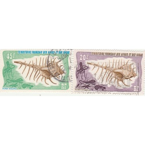 2 Timbres Oblitérés Des Colonies Françaises - Territoire Français Des Afars Et Des Issas