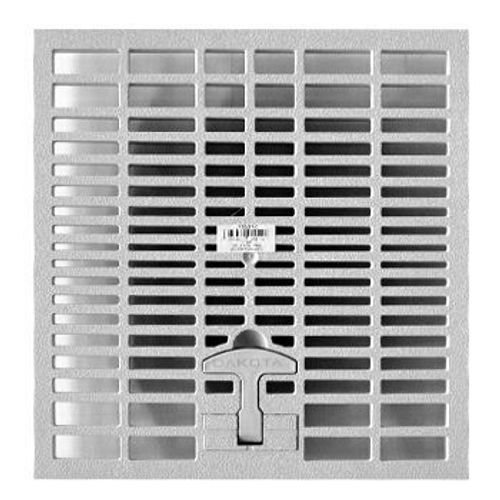 Grille de regard Jardibric d'évacuation des eaux pluviales en polypropylène renforcé pour regard de dimensions 40 x 40 cm