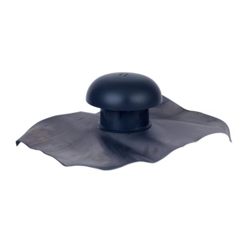 Nicoll - Chapeau de ventilation avec collerette d'étanchéité Ø100mm anthracite Atemax