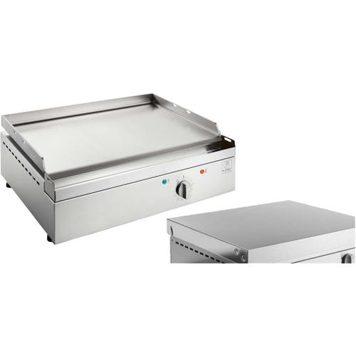 Plancha Électrique En Inox Chef 55 Cm Avec Couvercle